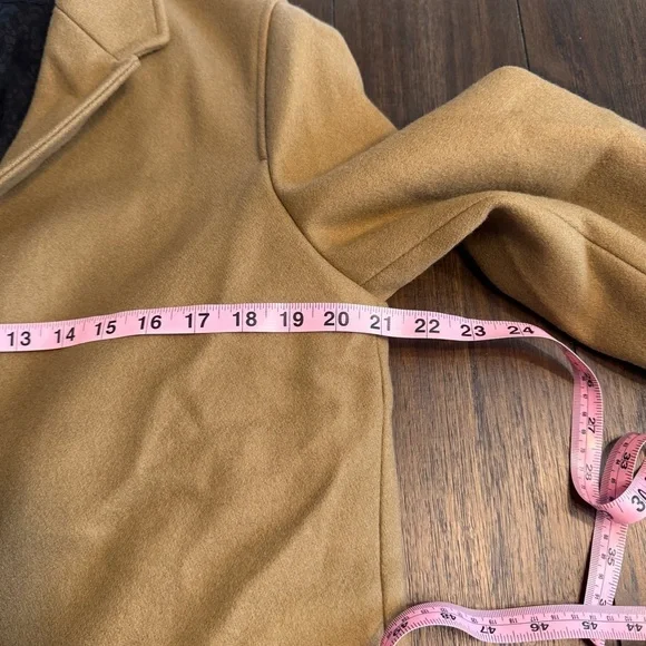 🧥 The Kooples Camel Wool Blend Long Coat | Men’s Small (Women’s Medium) | NWT - Picture 7 of 13
